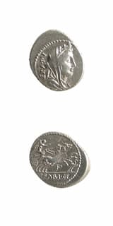 Roman Republican Silver Denarius, C. Fabius Cf. Hardianus, 102 BCE