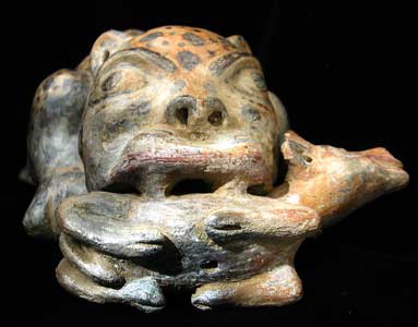 Terracotta Sculpture of a Jaguar, 500 CE - 800 CE
