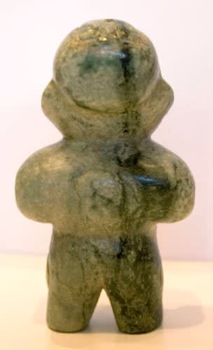 Olmec Jade Figure, 1200 BCE - 600 BCE