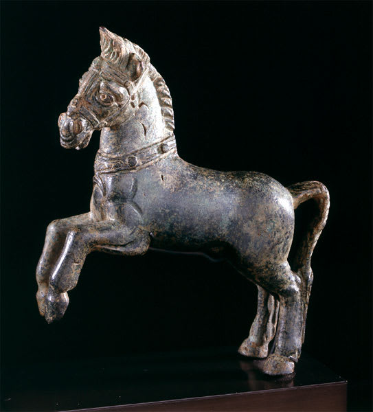 Roman Bronze Sculpture of a Horse, 2nd Century CE - 3rd Century CE