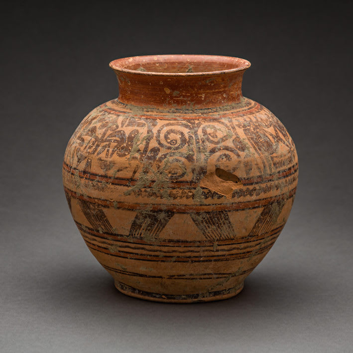 Indus Valley Terracotta Vessel Decorated with Zoomorphic and Geometric Designs// published 8109, 2500 BCE - 2000 BCE