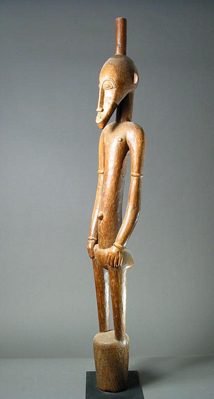 Male Senufo Wooden Pombiele Rhythm Pounder, 20th Century CE