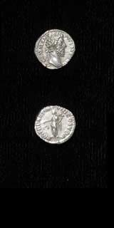 Silver Denarius of Emperor Commodus, 180 CE - 192 CE
