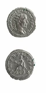 Silver Antoninianus of Emperor Philip I the Arab, 244 CE - 249 CE