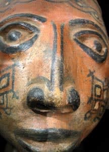 Terracotta Trophy Head, 300 BCE - 300 CE