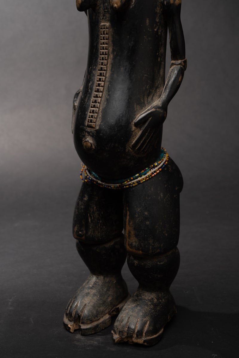Asante Wooden Sculpture of a Woman, 20th Century CE