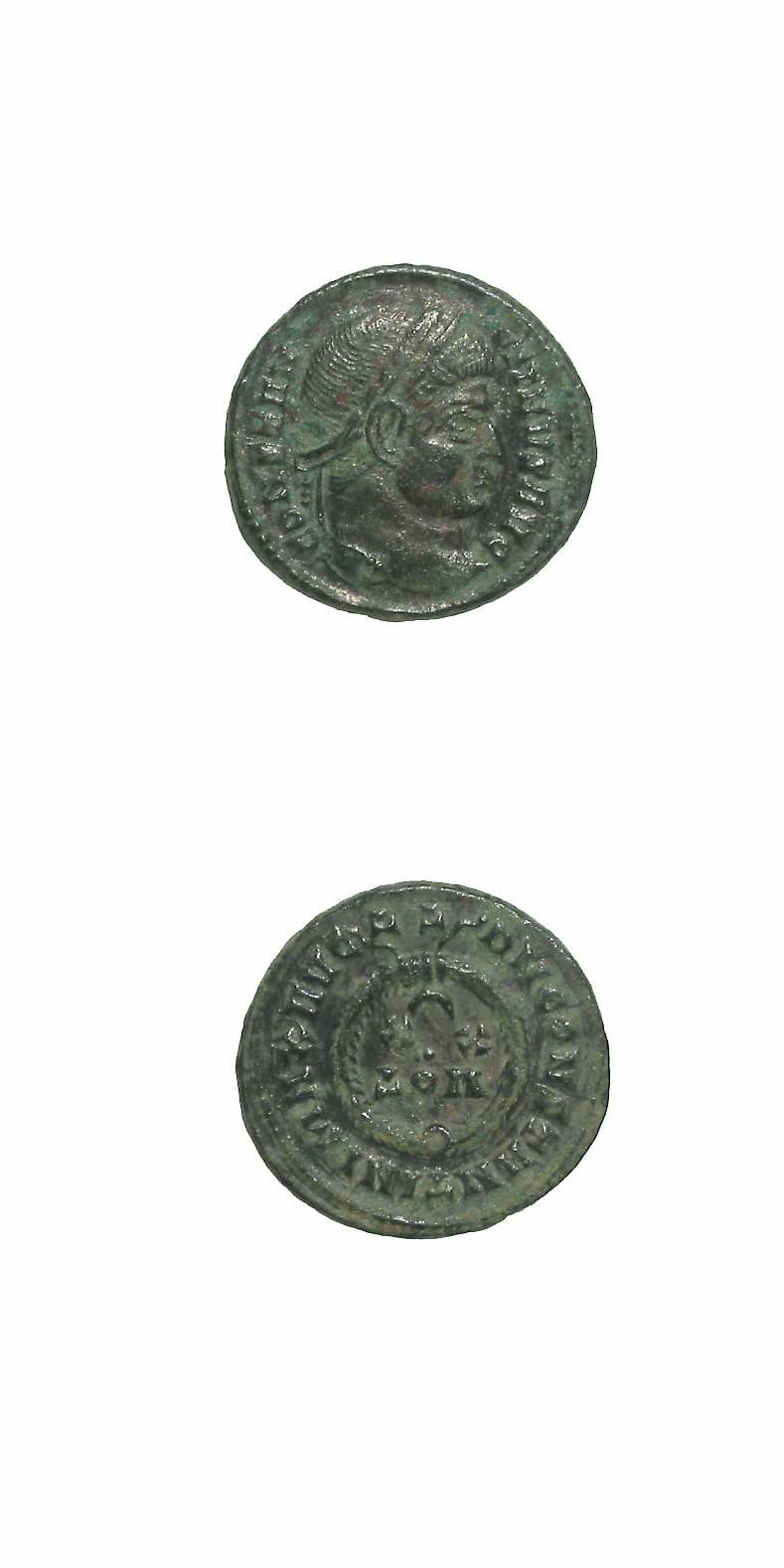 Bronze Coin of Emperor Constantine I the Great, 307 CE - 337 CE