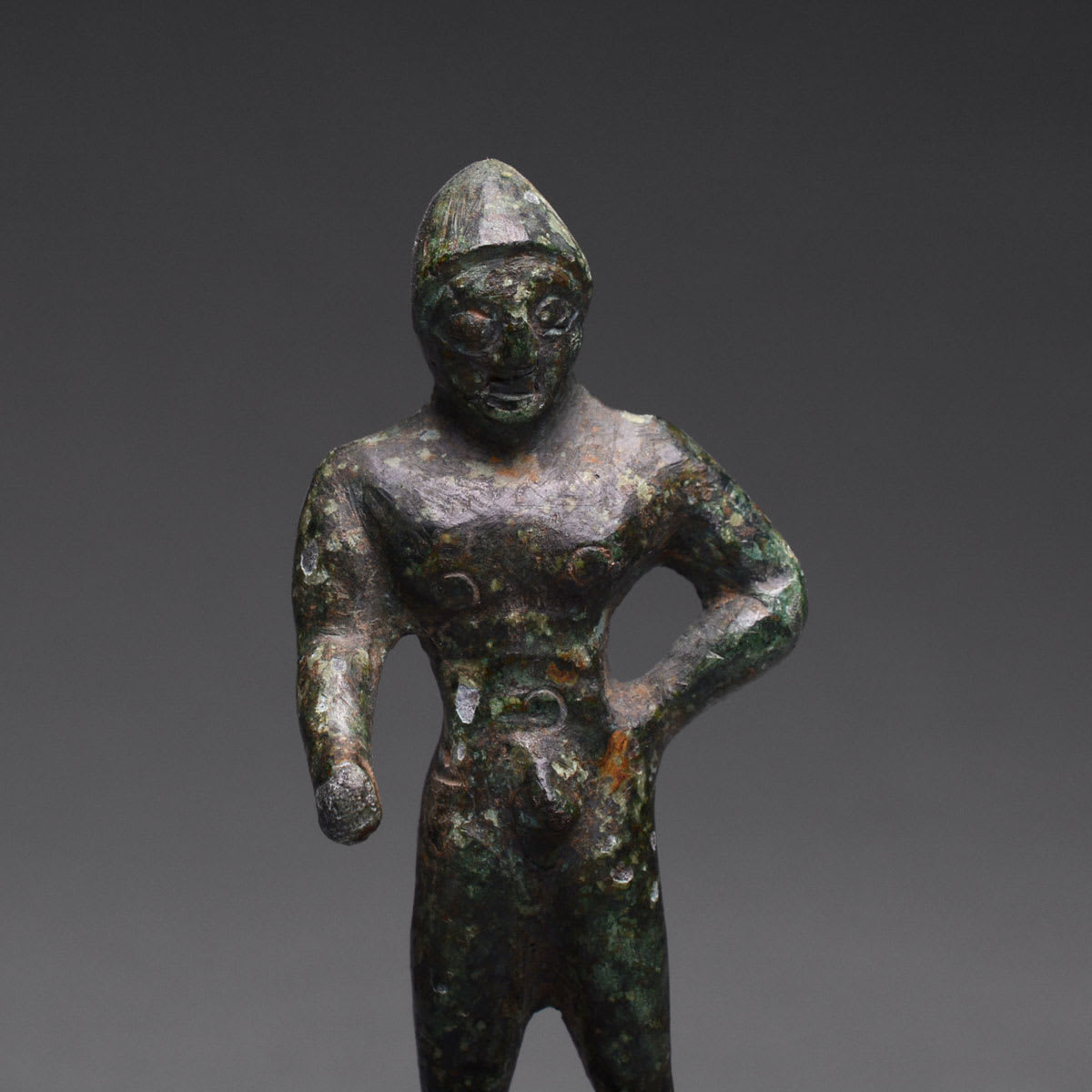 Etruscan Sculpture of a Nude Kouros, 600 BCE - 400 CE