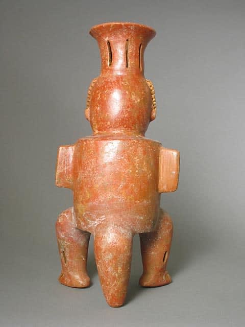 Vessel in the Form of a Seated Saurian Deity, 300 BCE - 300 CE