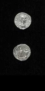 Silver Denarius of Geta Struck While Caesar, 199 CE - 202 CE