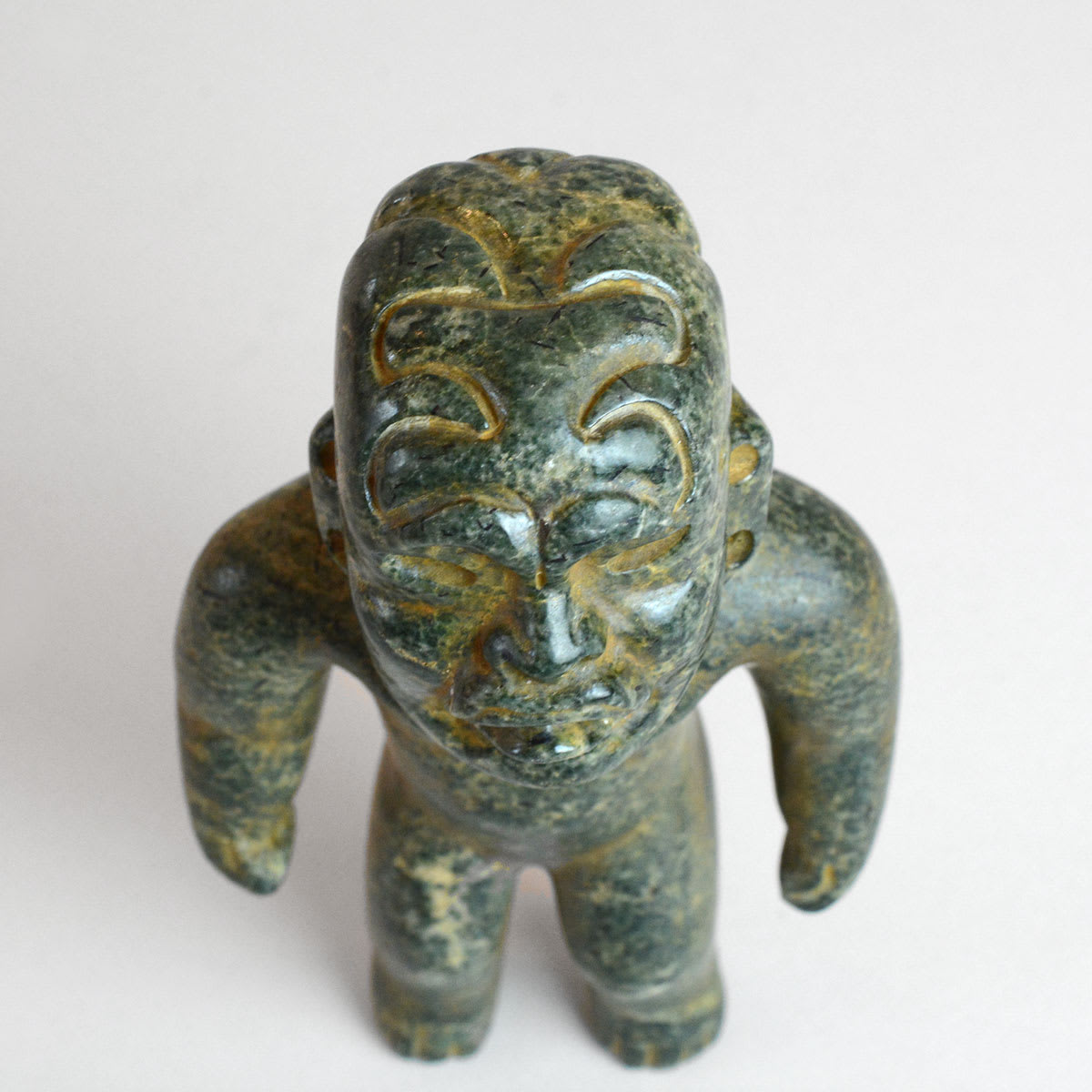 Olmec Jade Figure, 1200 BCE - 600 BCE