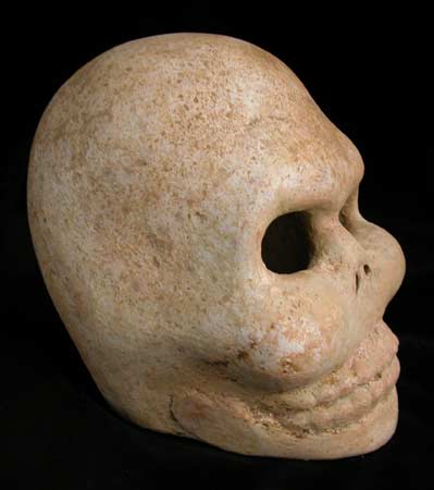 Mayan Sculpture of a Skull, 500 CE - 900 CE