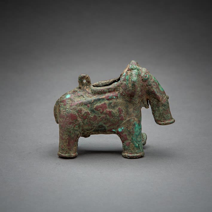 Khmer Bronze Figure of An Elephant, 12th Century CE - 13th Century CE