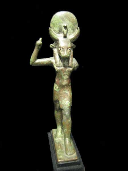 Egyptian Bronze Mnevis, 600 BCE - 300 BCE