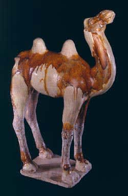 Tang Sancai-Glazed Camel, 618 CE - 906 CE