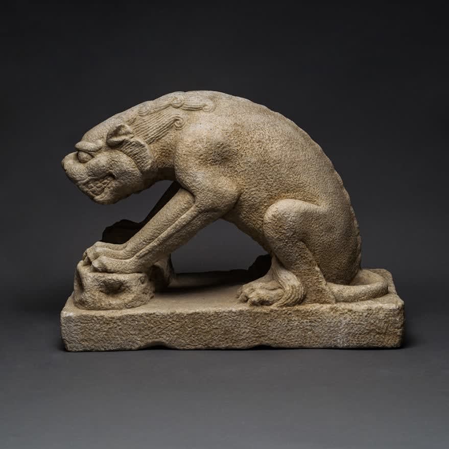 Pair of Song Dynasty Figure of Chimeras, 960 CE - 1279 CE