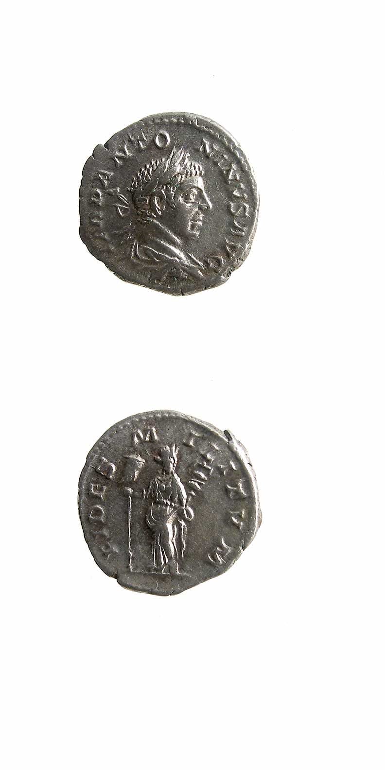 Silver Denarius of Emperor Elagabalus, 219 CE - 220 CE
