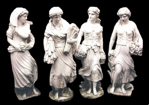 Four Marble Statues Representing the Seasons, 1800 CE - 1900 CE