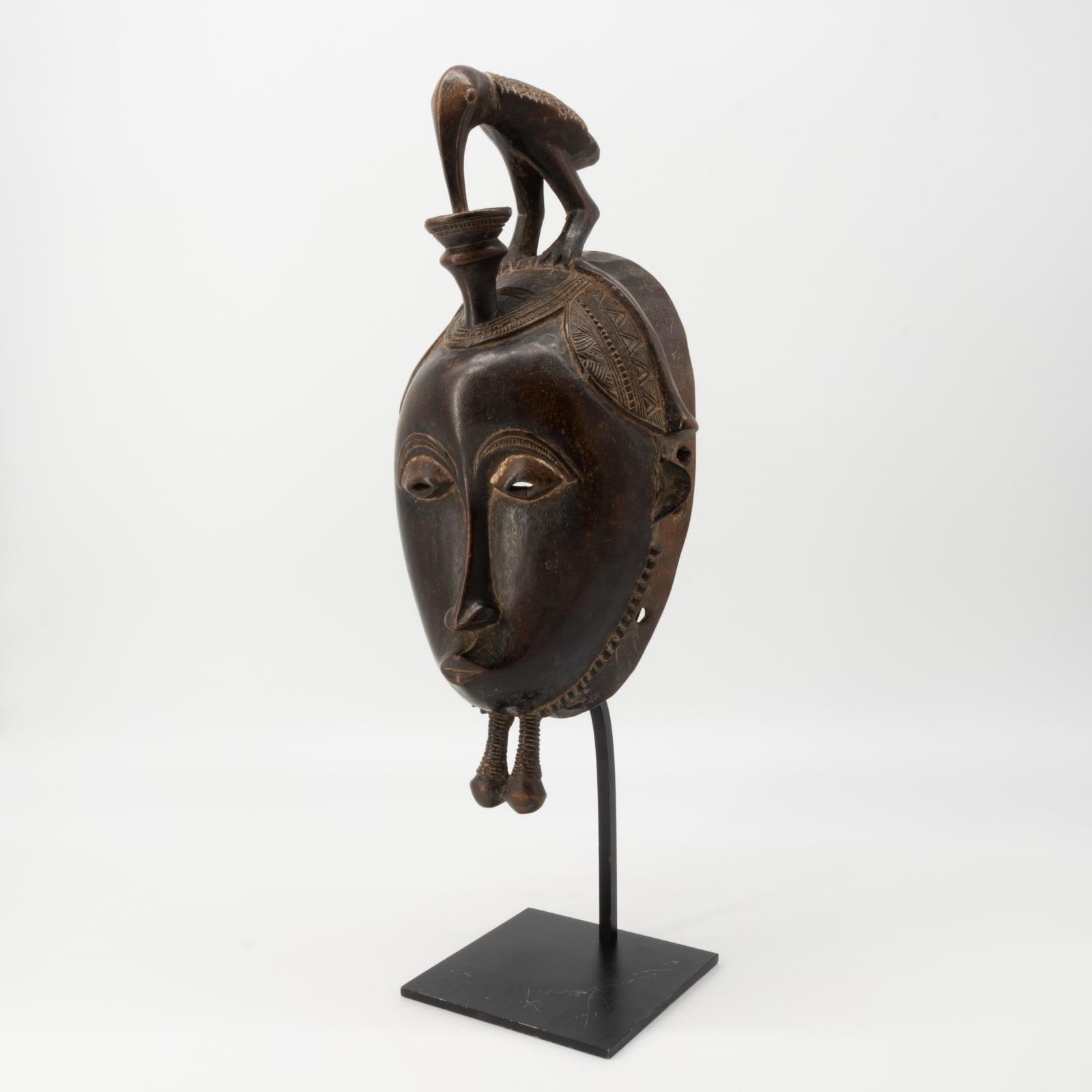 Yaure wooden ceremonial dance mask, 1870-1920 CE