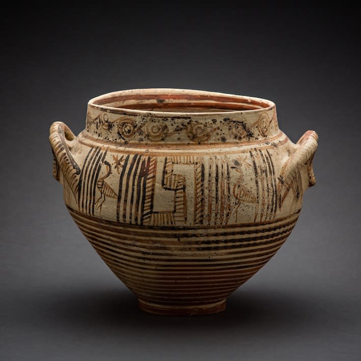 Boeotian Terracotta Geometric Krater, 740 BCE - 700 BCE