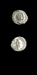 Silver Denarius of Emperor Elagabalus, 220 CE - 222 CE