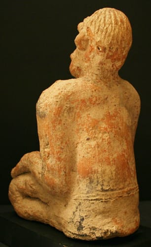 Djenne Sculpture of a Kneeling Man, 1200 CE - 1450 CE
