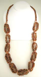 Carnelian, Peridot, Rock Crystal and Brown Quartz, 3300 BCE - 2300 BCE