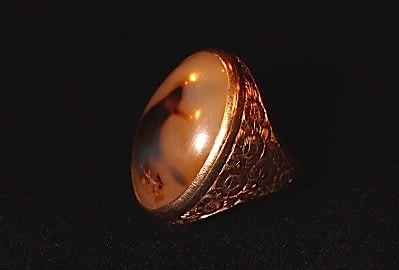 Incised Gold Ring with Feline Motif, 1100 BCE - 1200 CE