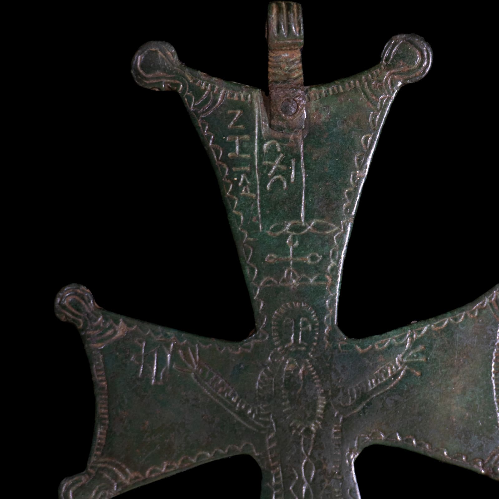 Byzantine Tetragrammatic Cross, depicting Jesus Christ, AD 400 - AD 900