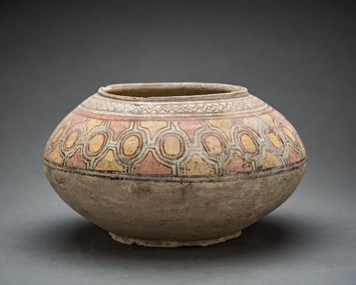 Indus Valley Terracotta Bowl with Geometric Design, 3000 BCE - 2000 BCE