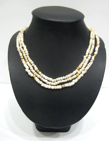 Shell and Stone Bead Necklace, 3000 BCE - 2000 BCE