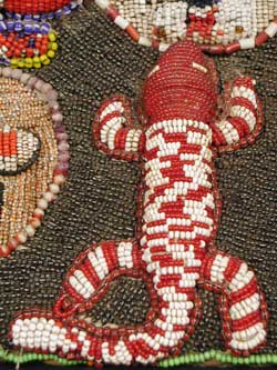 Yoruba Beaded Yata Dance Panel, 20th Century CE