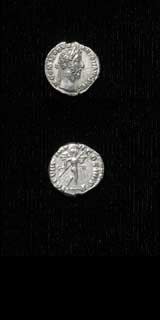 Silver Denarius of Emperor Commodus, 180 CE - 192 CE