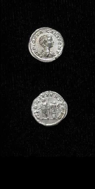 Silver Denarius of Geta Struck While Caesar, 199 CE - 202 CE