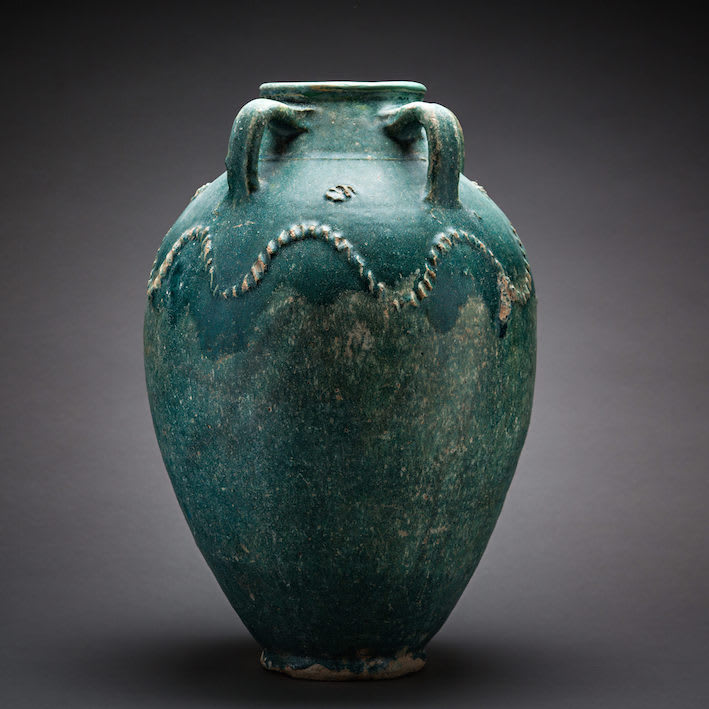 Parthian Green-Glazed Amphora, 100 BCE - 300 CE