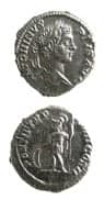 Silver Denarius of Emperor Caracalla, 200 CE - 210 CE