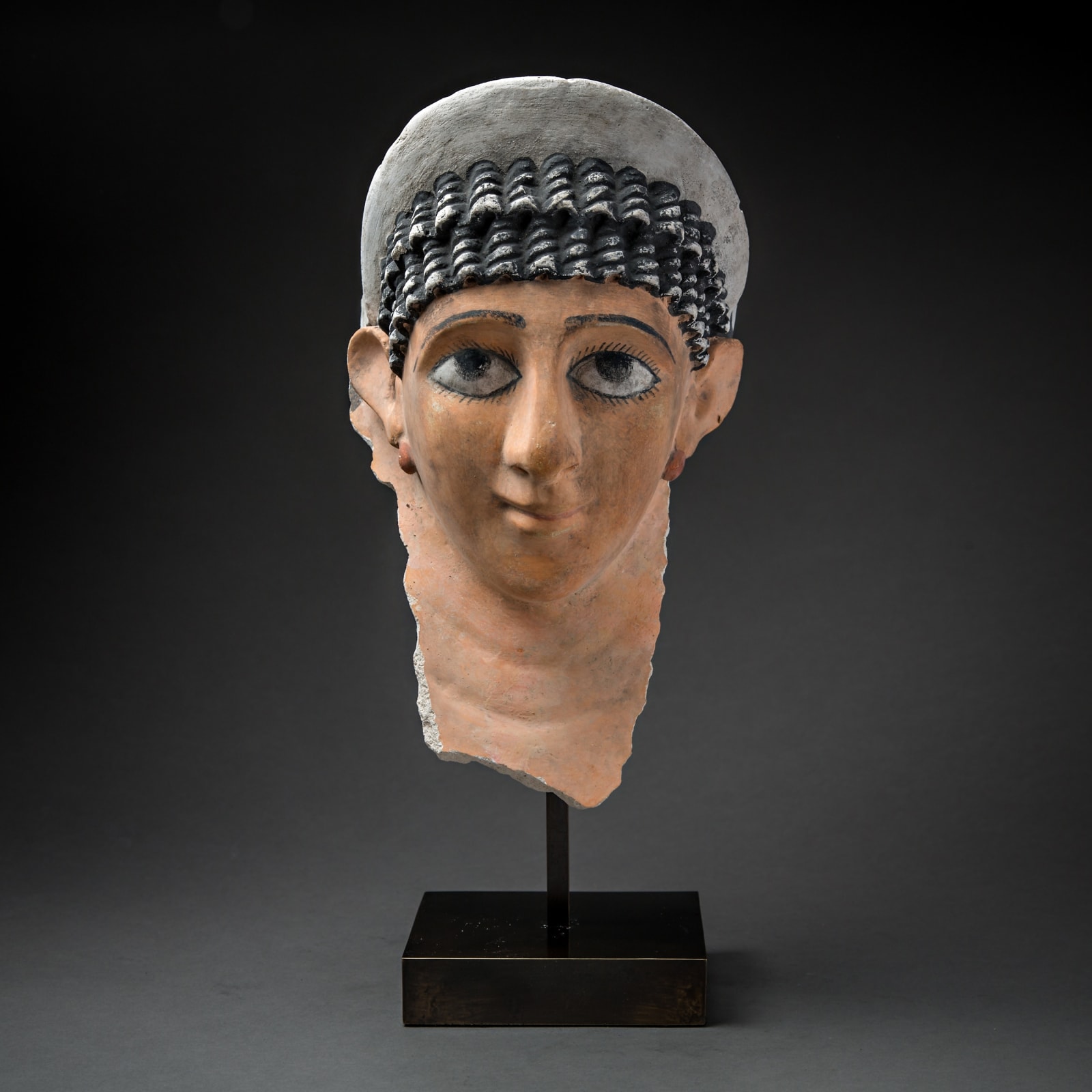 Roman Period Stucco Funerary Masks of a Woman, 2nd Century CE - 3rd Century CE
