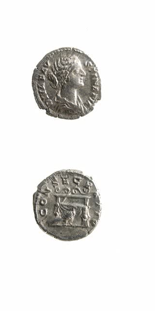 Silver Denarius of Empress Faustina Senior Issued Posthumously, 141 CE - 161 CE