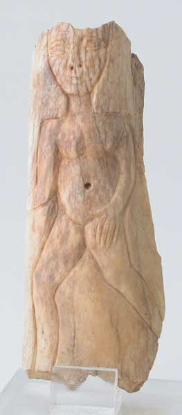 Roman Period Bone Sculpture Depicting a Nude Woman, 100 CE - 300 CE