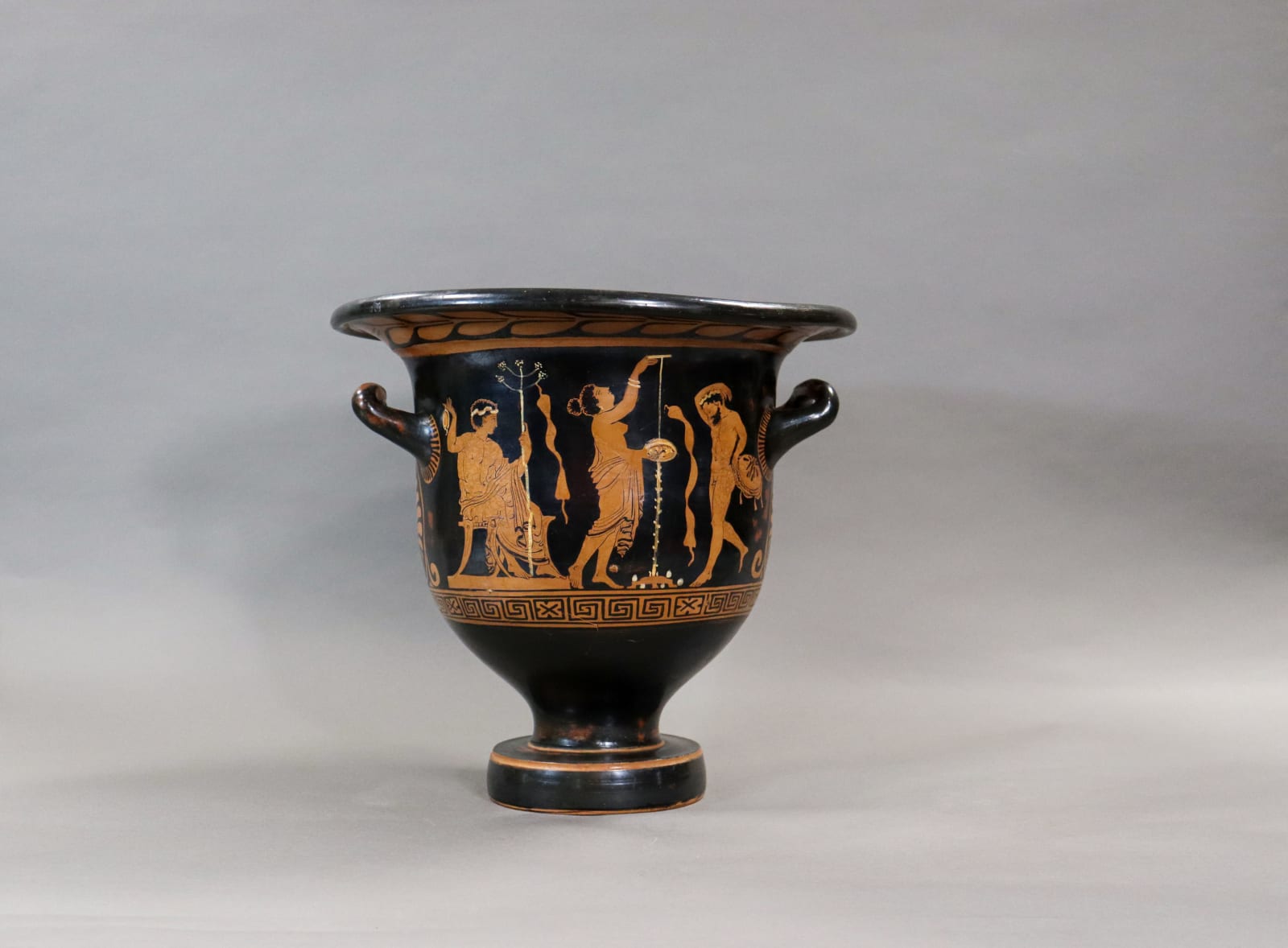 Apulian Red-Figured Bell Krater, depicting Dionysos and Ariadne, 400 BC - 300 BC