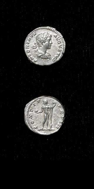Silver Denarius of Emperor Caracalla, 199 CE - 201 CE