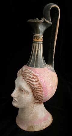 Canosan Oinochoe in the Form of a Woman's Head, 350 BCE - 250 CE