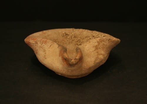 Early Israelite Terracotta Oil Lamp, 900 BCE - 587 BCE