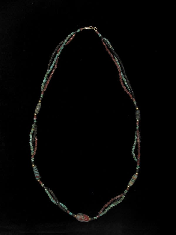 Necklace Of Egyptian & Phoenician Glass Beads, 1600 BCE - 300 BCE