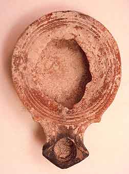 Roman Oil Lamp of the Herodian Period, 50 BCE - 50 CE