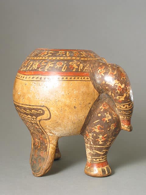 Guanacaste-Nicoya Tlaloc Effigy Tripod Vessel, 500 CE - 1000 CE