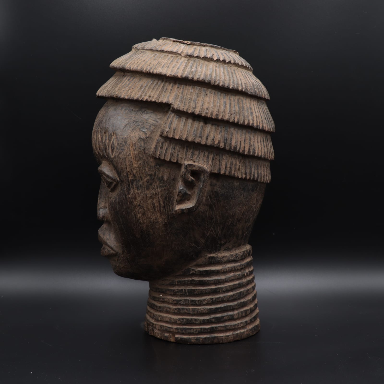 Benin Wooden Head, early 20th century CE