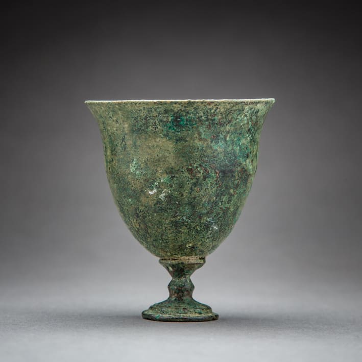 Hellenistic Bronze Goblet, 300 BCE - 100 BCE