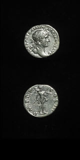 Silver Denarius of Emperor Hadrian, 117 CE - 138 CE