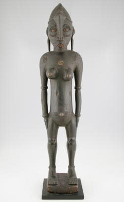 Senufo Wooden Sculpture of a Woman, 20th Century CE
